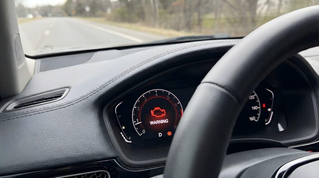 warning light on dashboard